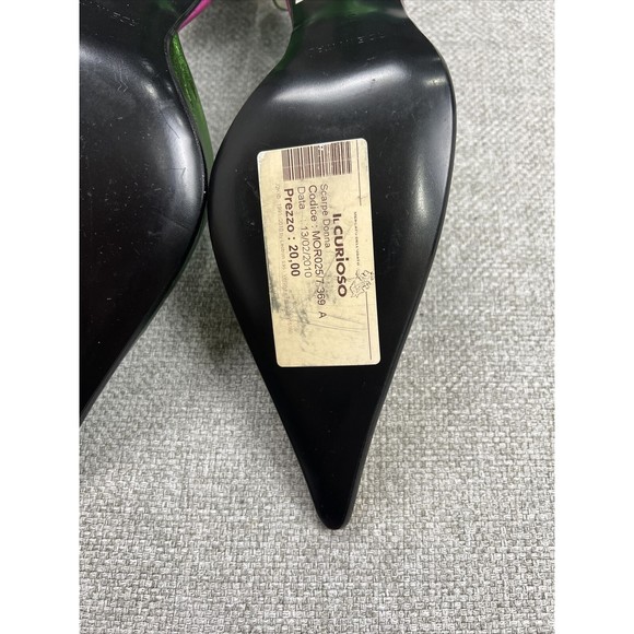 Vita Mori Shoes Eu 37 Us 6.5 Made In Italy 2010 One Of A Kind Metallic 3in Heel - Picture 13 of 16